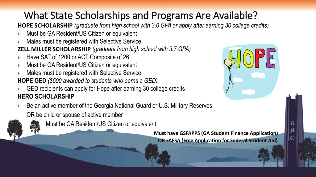 what state scholarships and programs