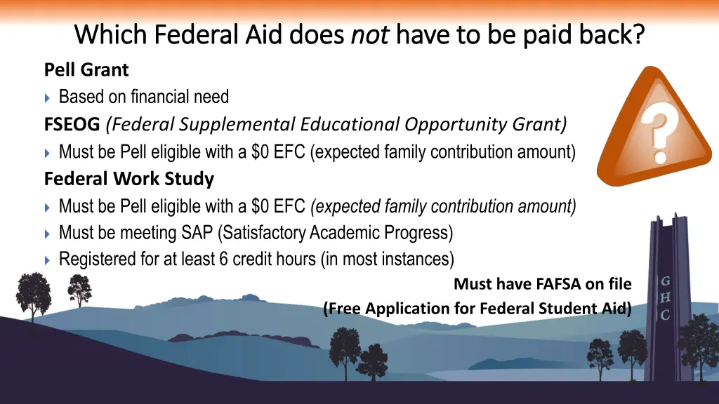 which federal aid does which federal aid does