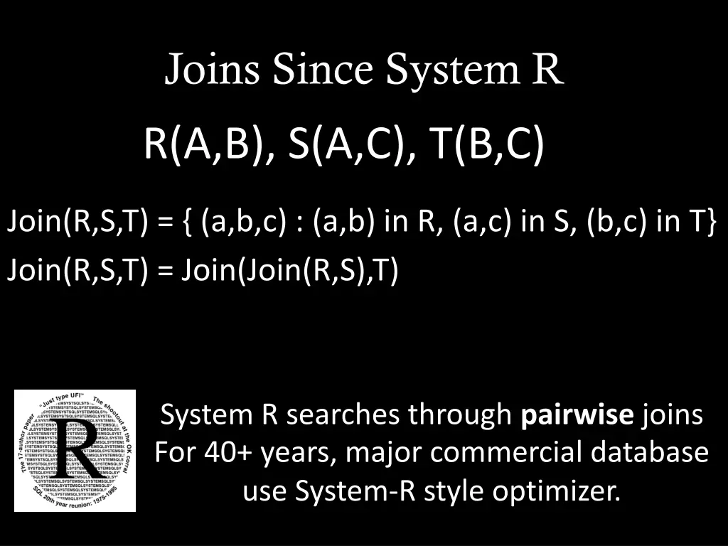 joins since system r