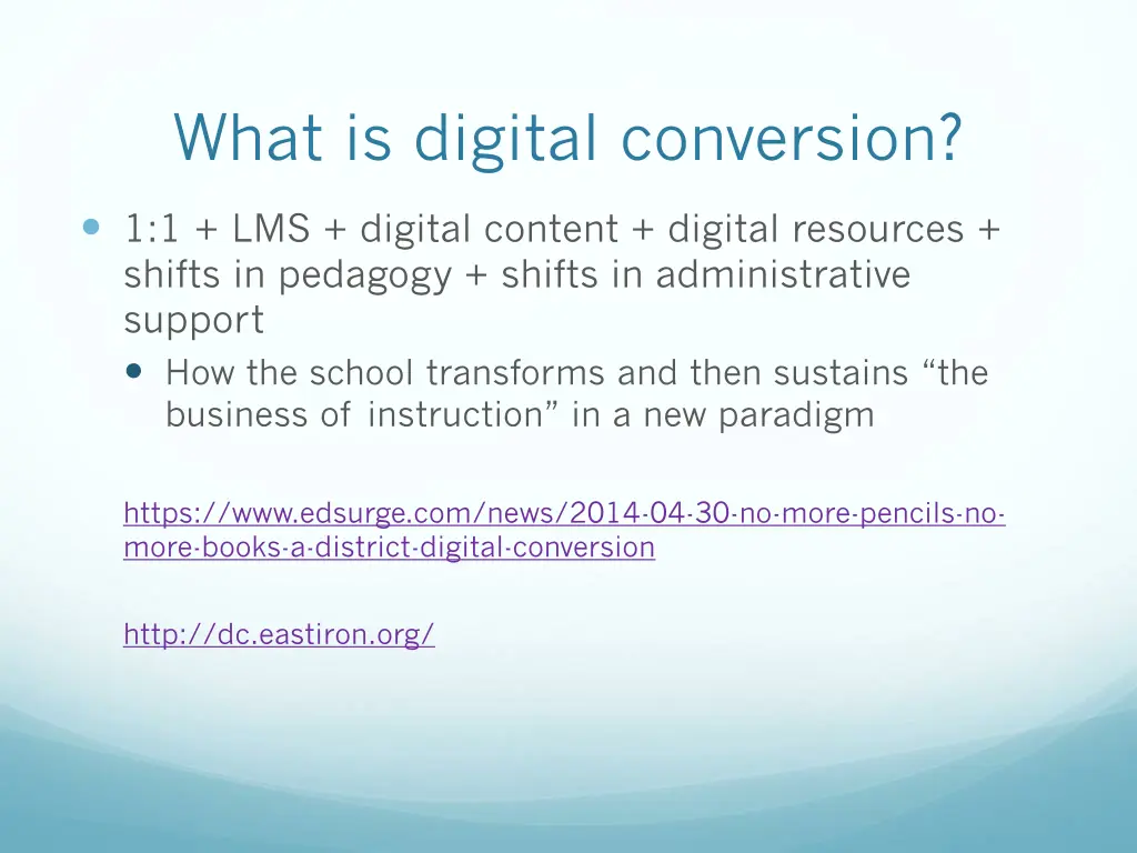 what is digital conversion