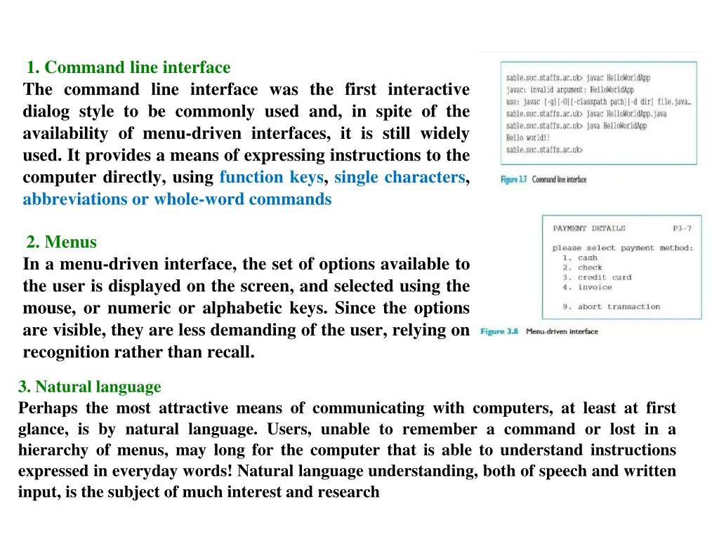 1 command line interface the command line