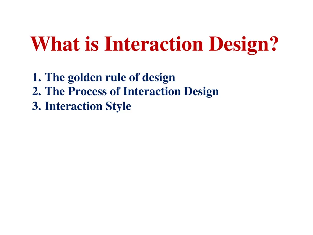 what is interaction design