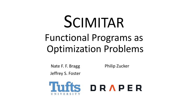 s cimitar functional programs as optimization