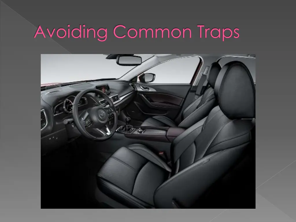 avoiding common traps