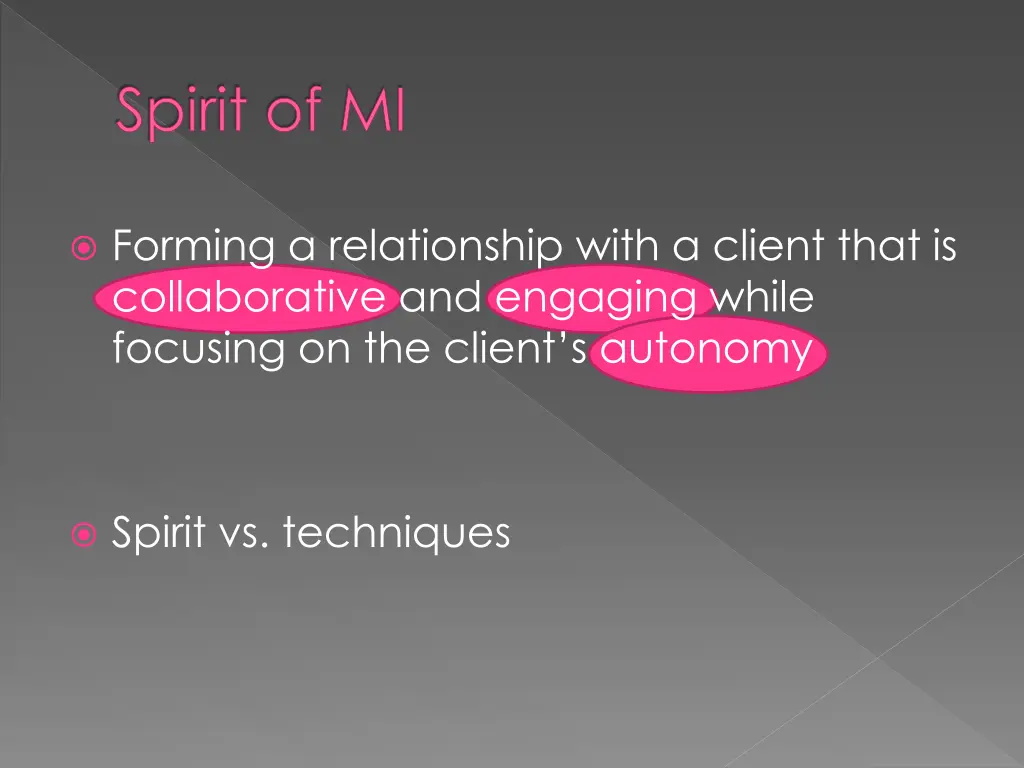 spirit of mi