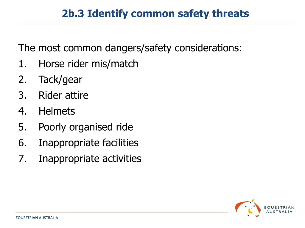2b 3 identify common safety threats