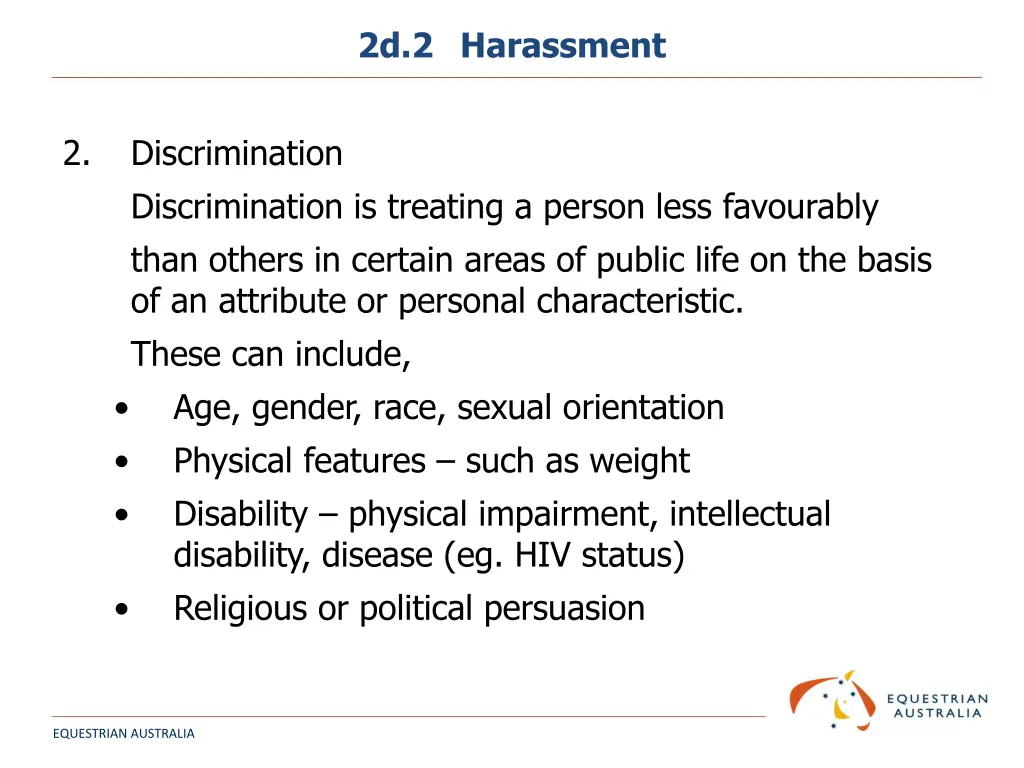 2d 2 harassment 4