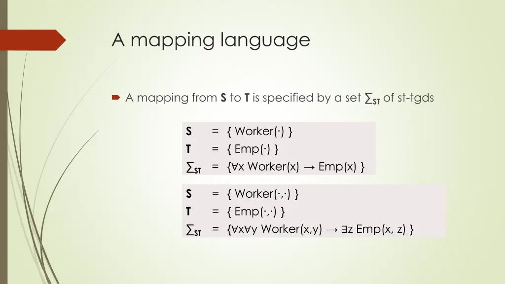 a mapping language 1