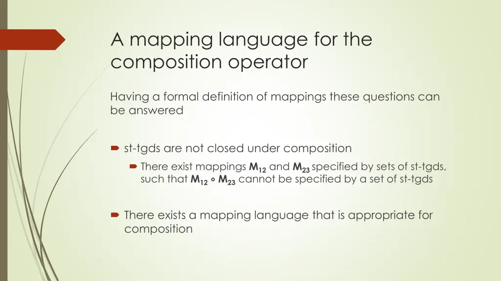 a mapping language for the composition operator 1