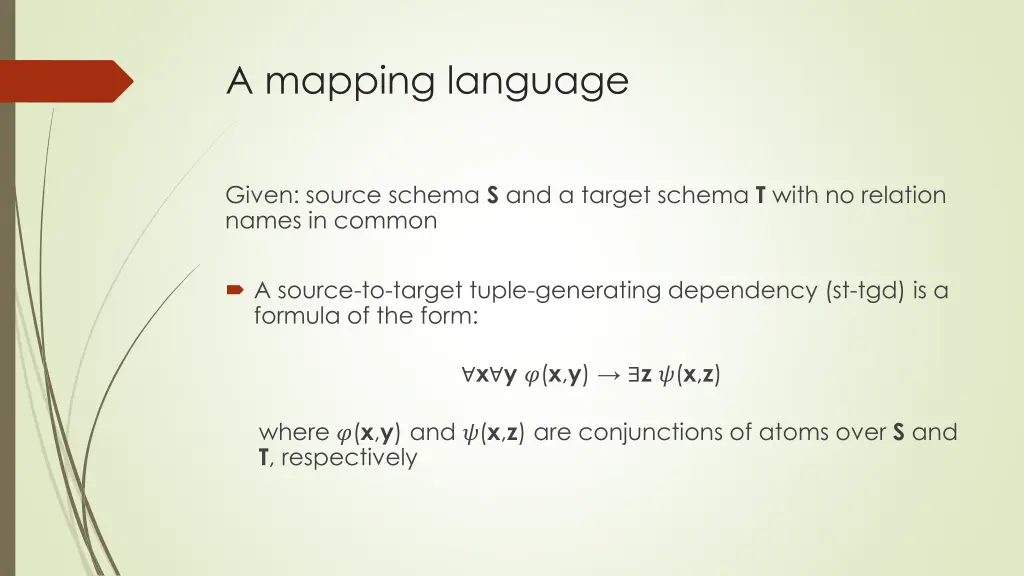 a mapping language