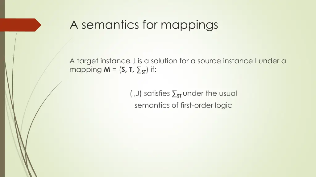 a semantics for mappings