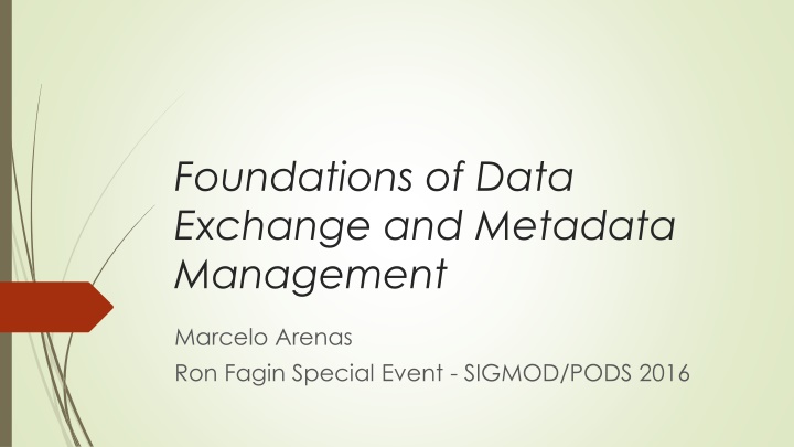 foundations of data exchange and metadata