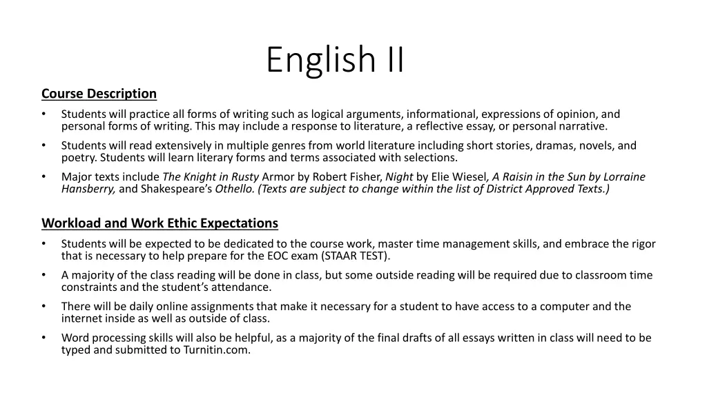 english ii