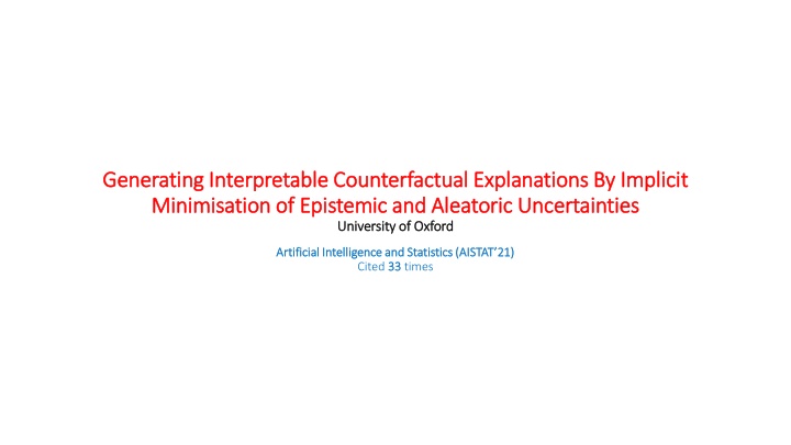 generating interpretable counterfactual