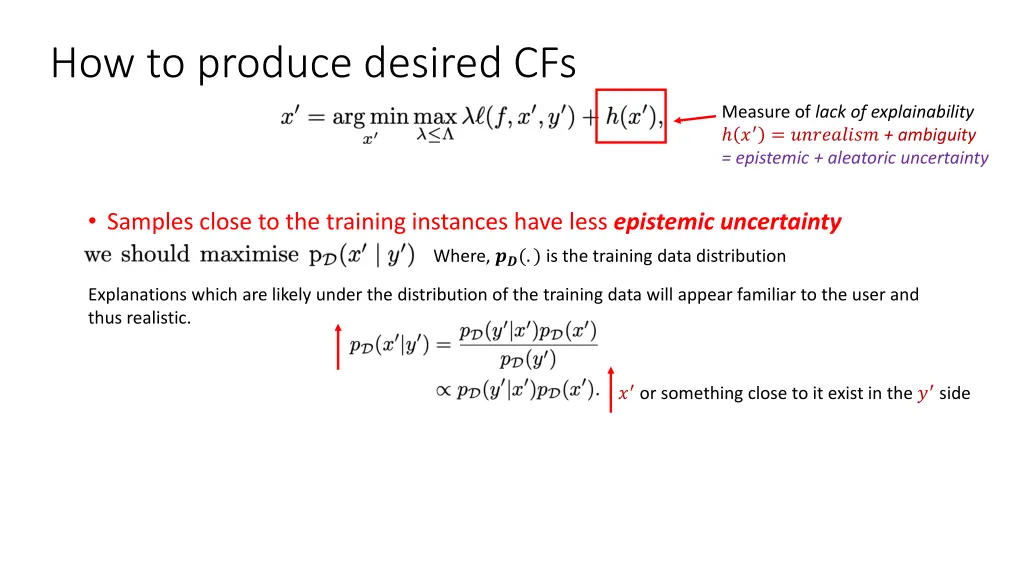 how to produce desired cfs