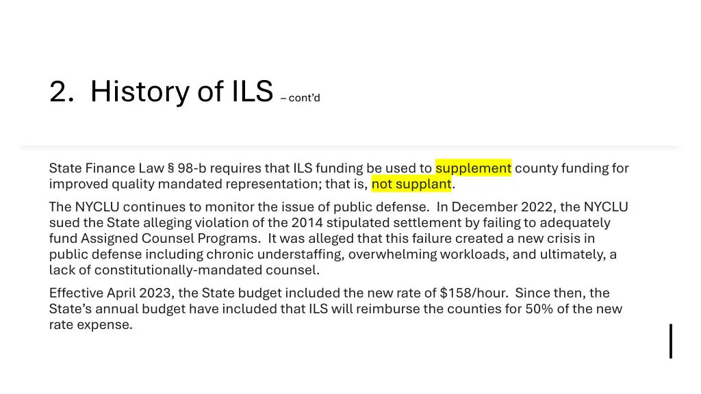 2 history of ils cont d