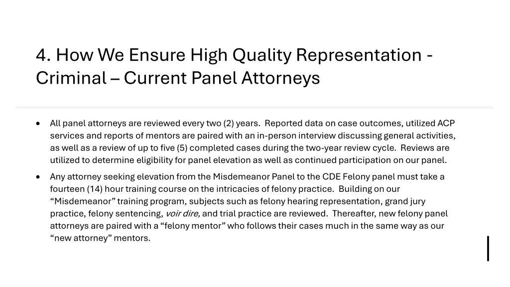 4 how we ensure high quality representation 2
