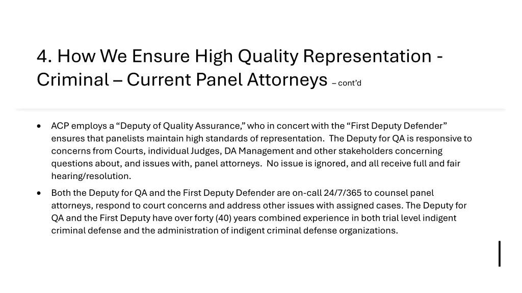 4 how we ensure high quality representation 3