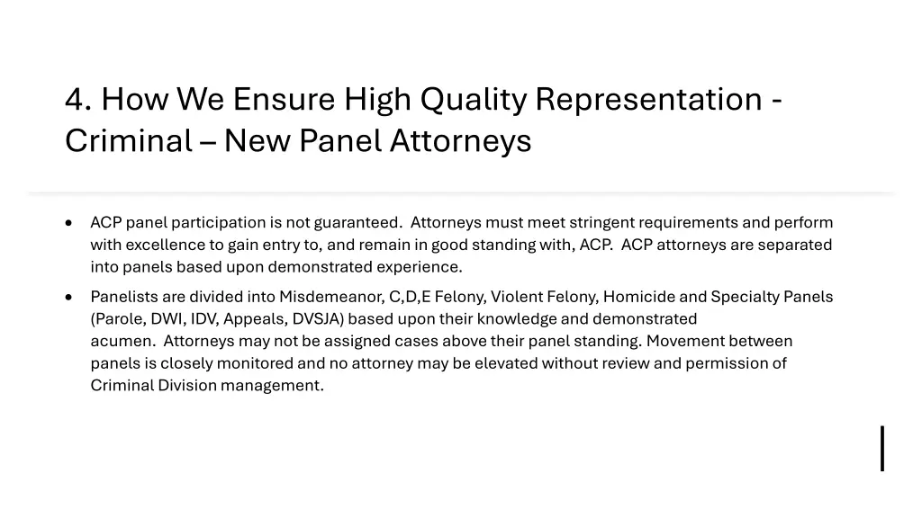4 how we ensure high quality representation
