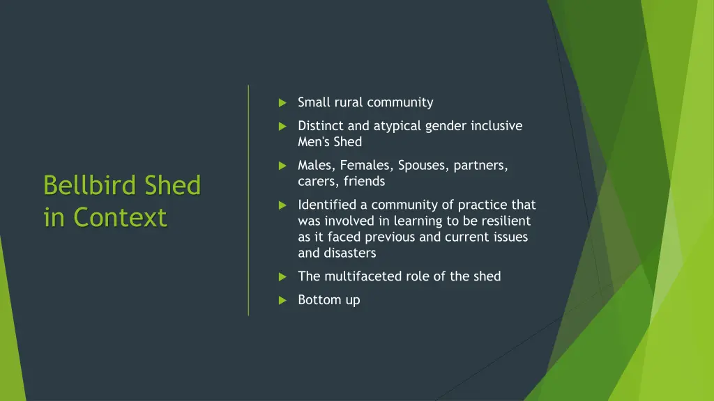 small rural community