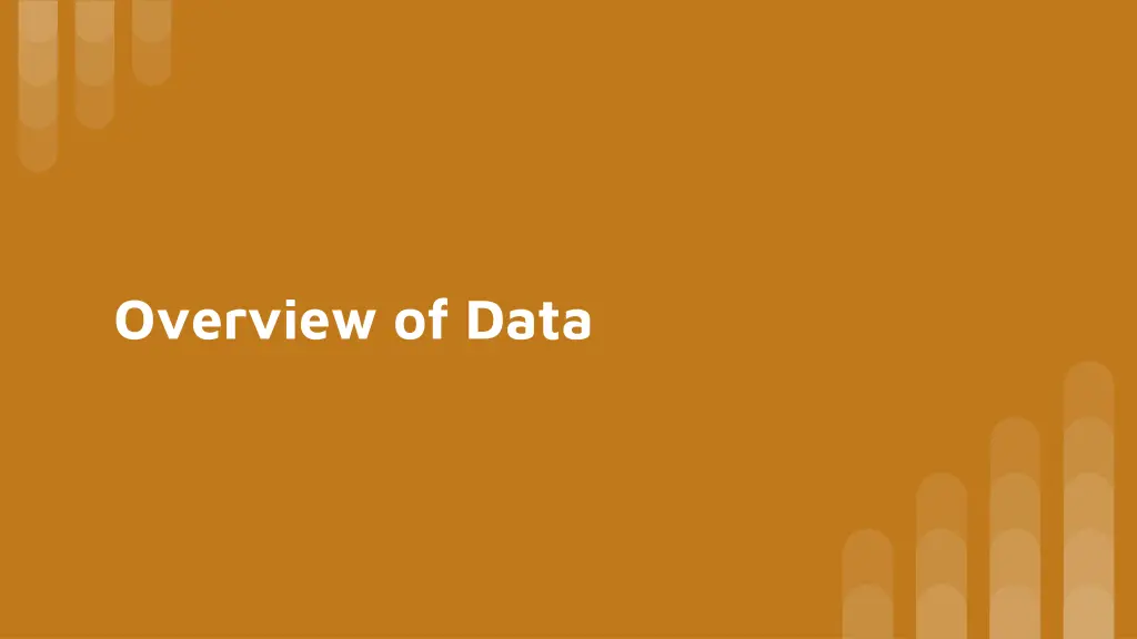 overview of data