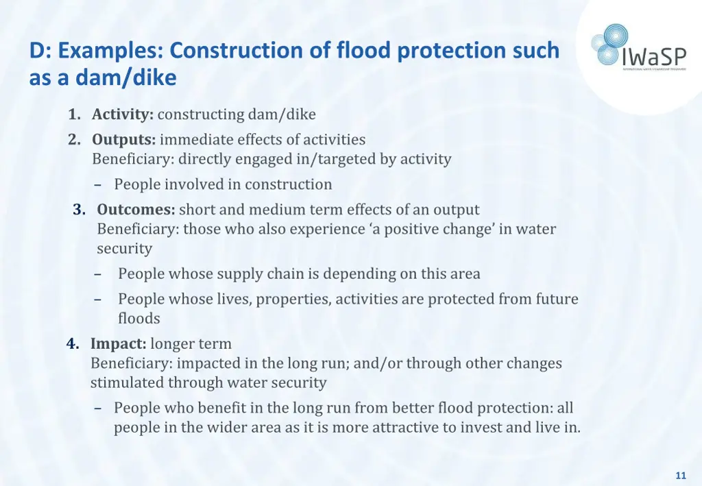 d examples construction of flood protection such