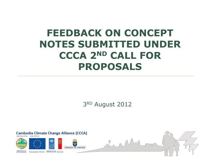 feedback on concept notes submitted under ccca