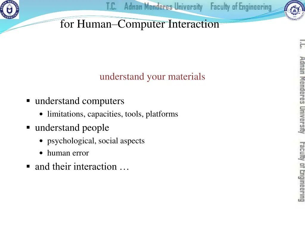 for human computer interaction