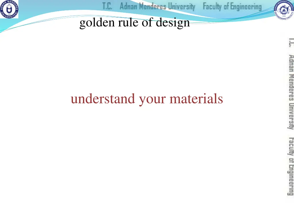golden rule of design