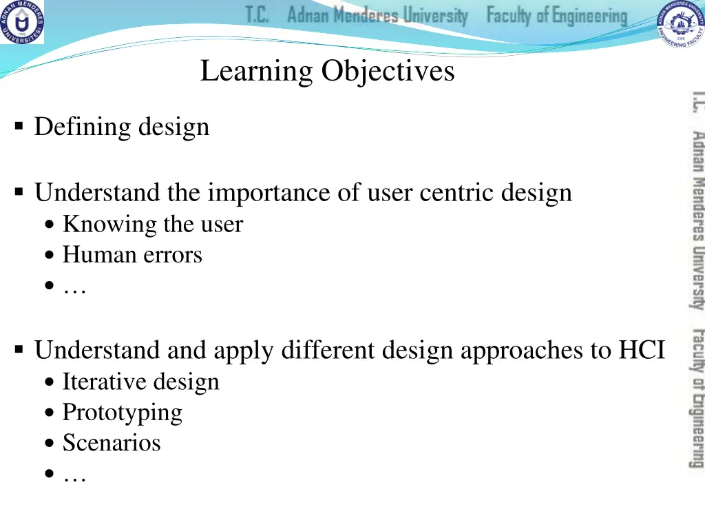 learning objectives