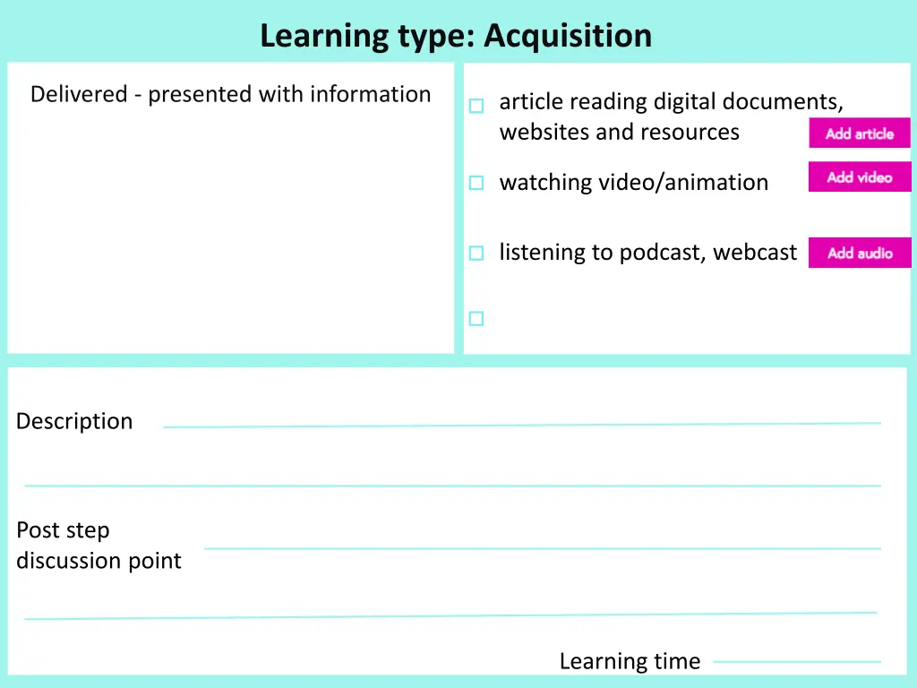 learning type acquisition 1