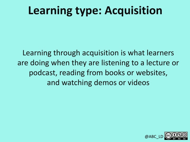 learning type acquisition