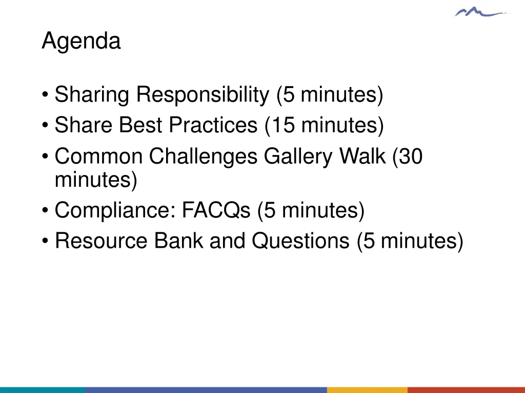 agenda
