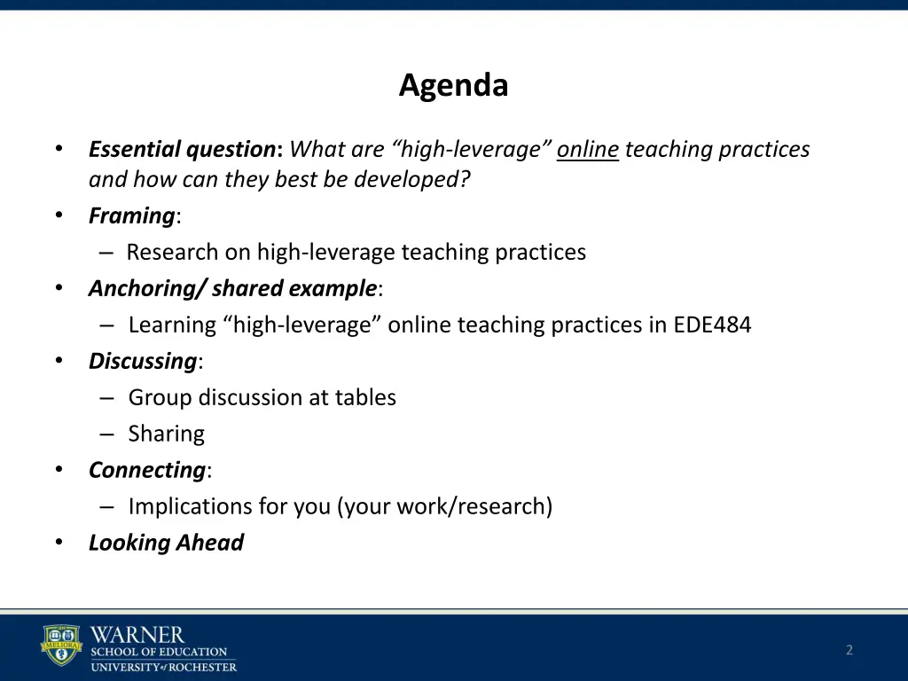 agenda