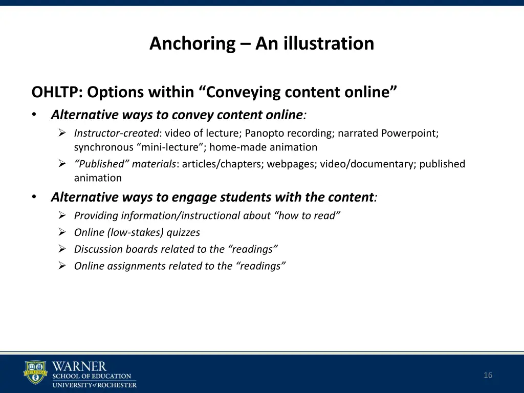 anchoring an illustration