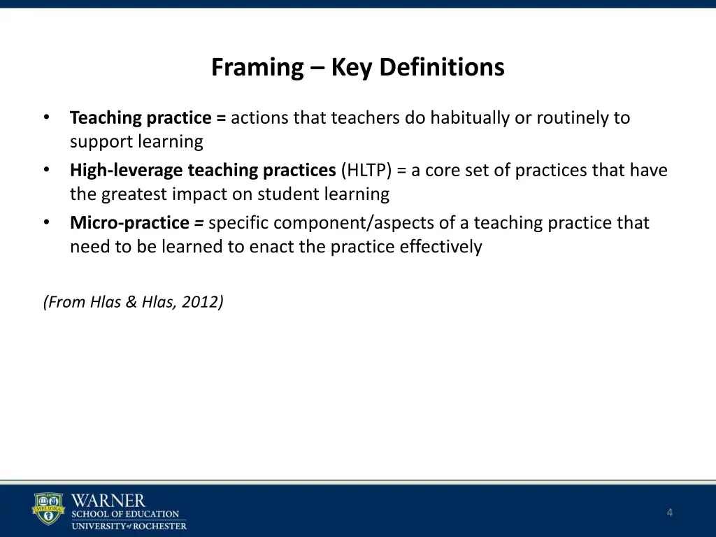 framing key definitions