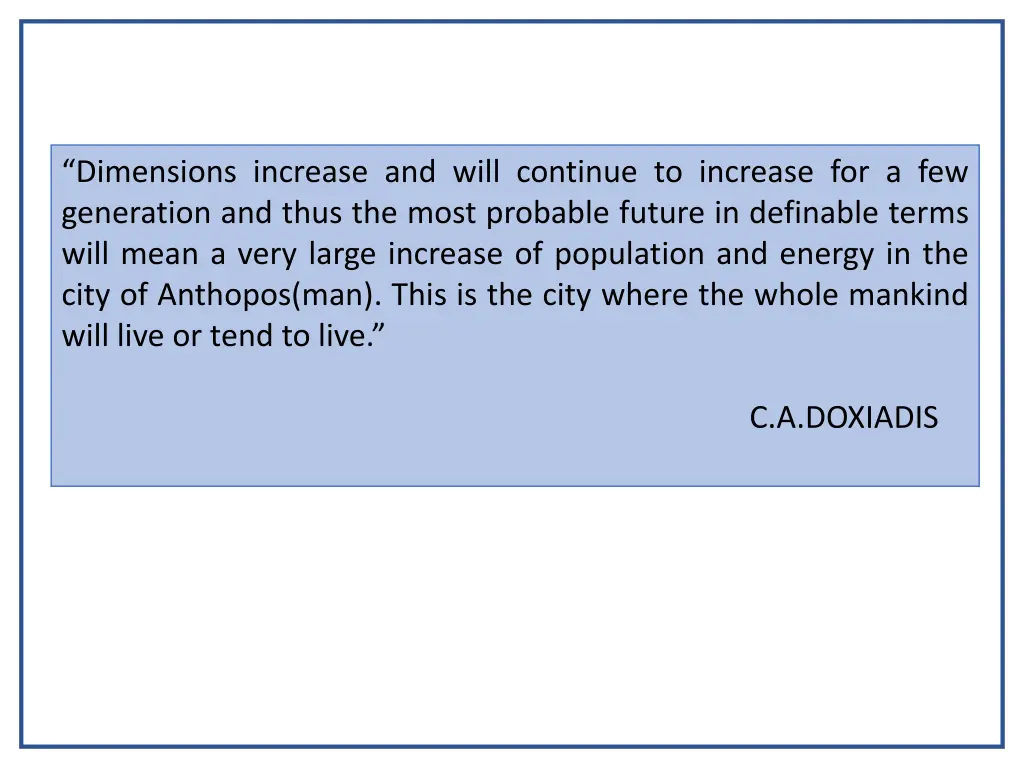 dimensions increase and will continue to increase