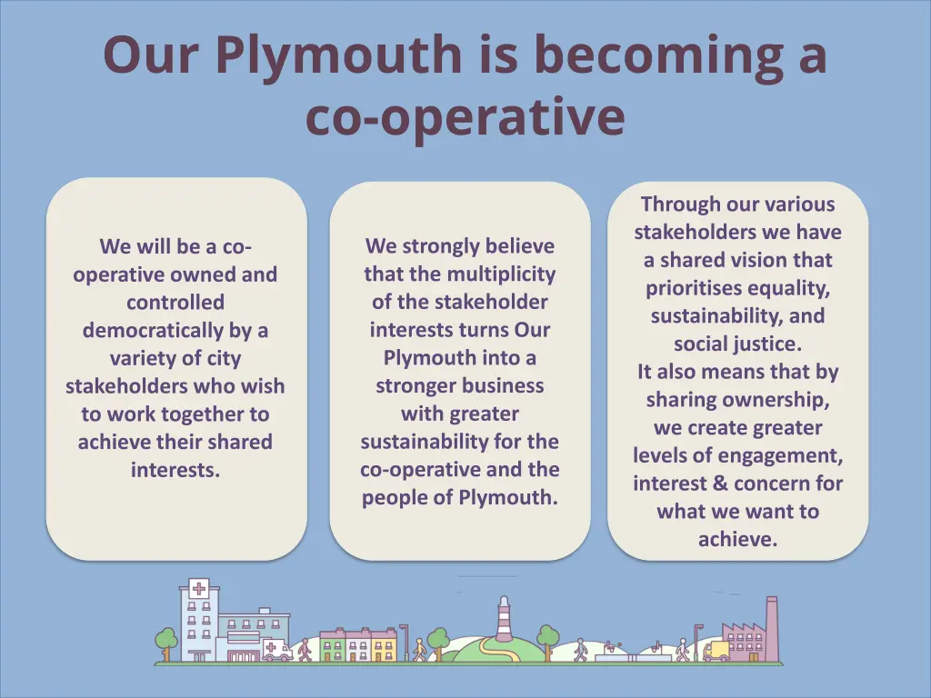 our plymouth is becoming a co operative