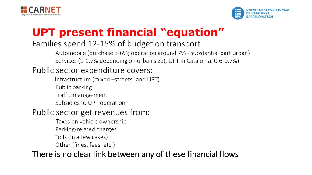 upt present financial equation families spend