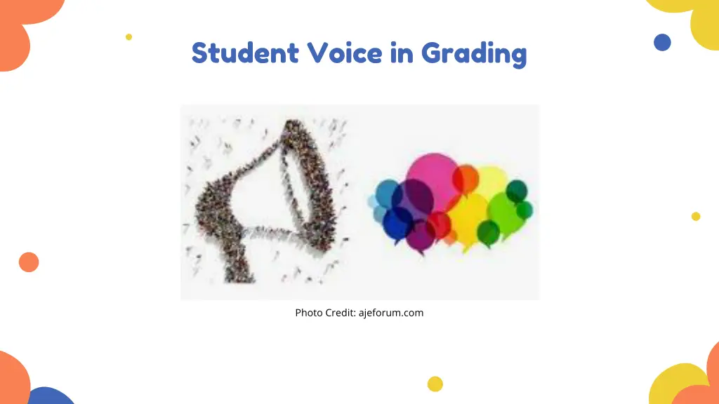 student voice in grading