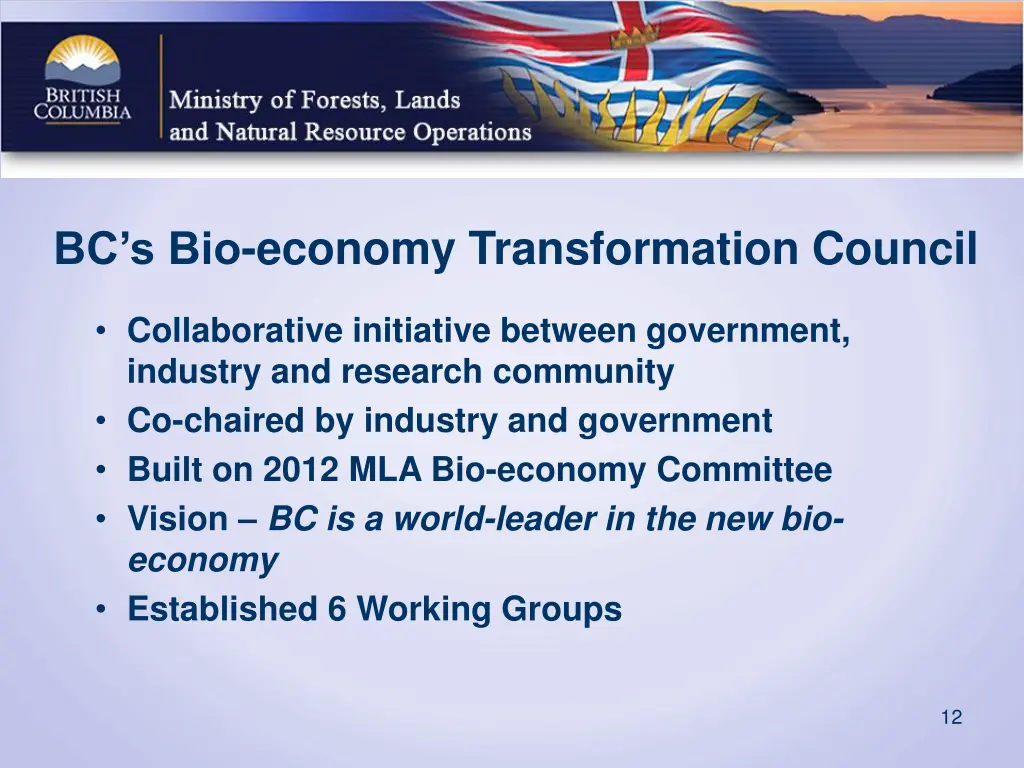 bc s bio economy transformation council