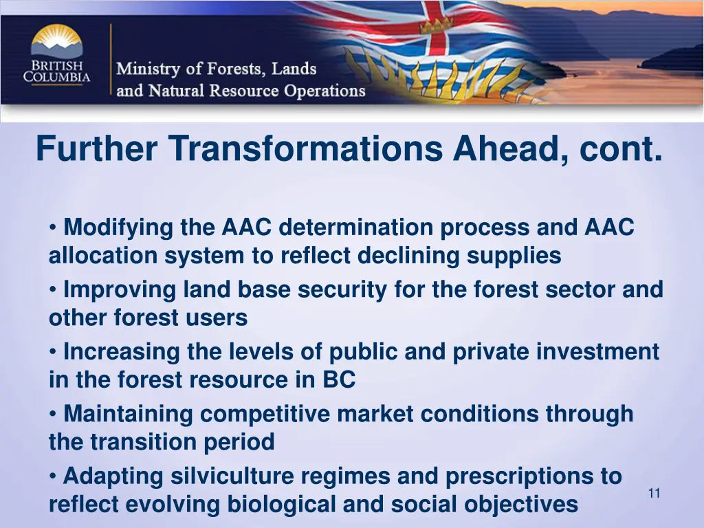 further transformations ahead cont