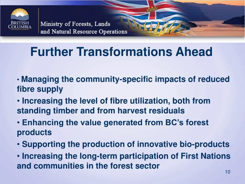 further transformations ahead