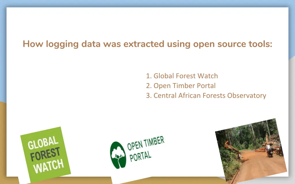 how logging data was extracted using open source