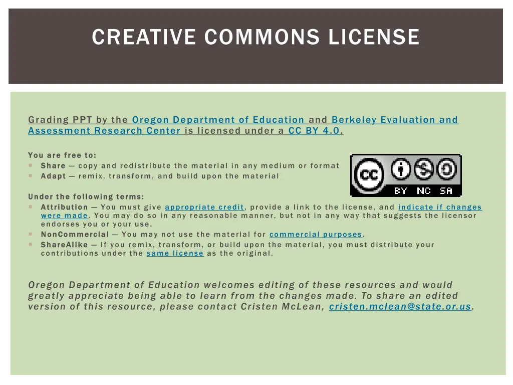 creative commons license
