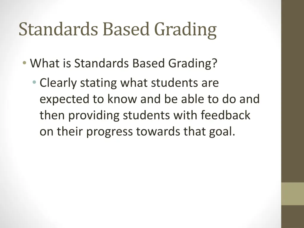 standards based grading 1