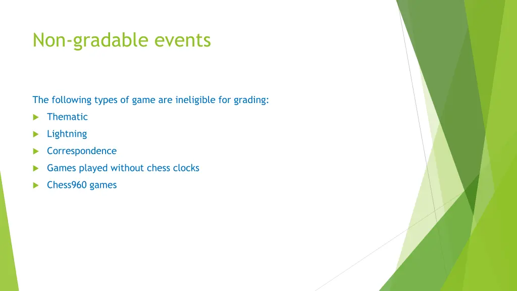 non gradable events