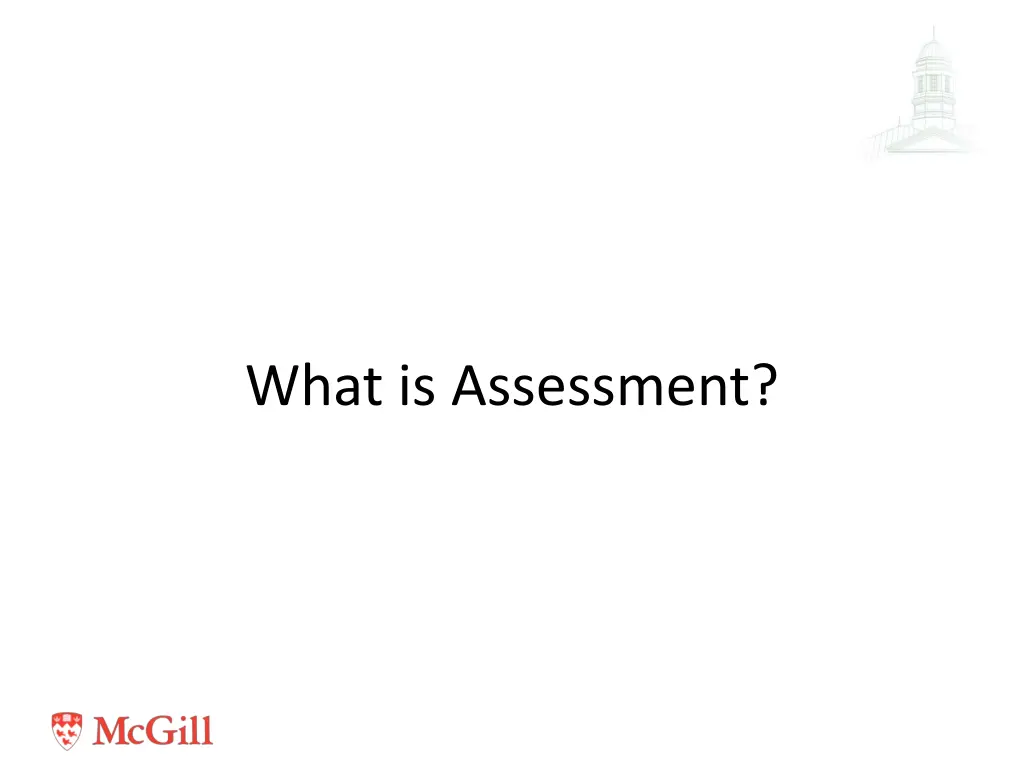 what is assessment