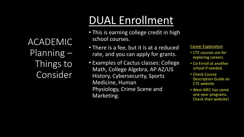 dual enrollment this is earning college credit