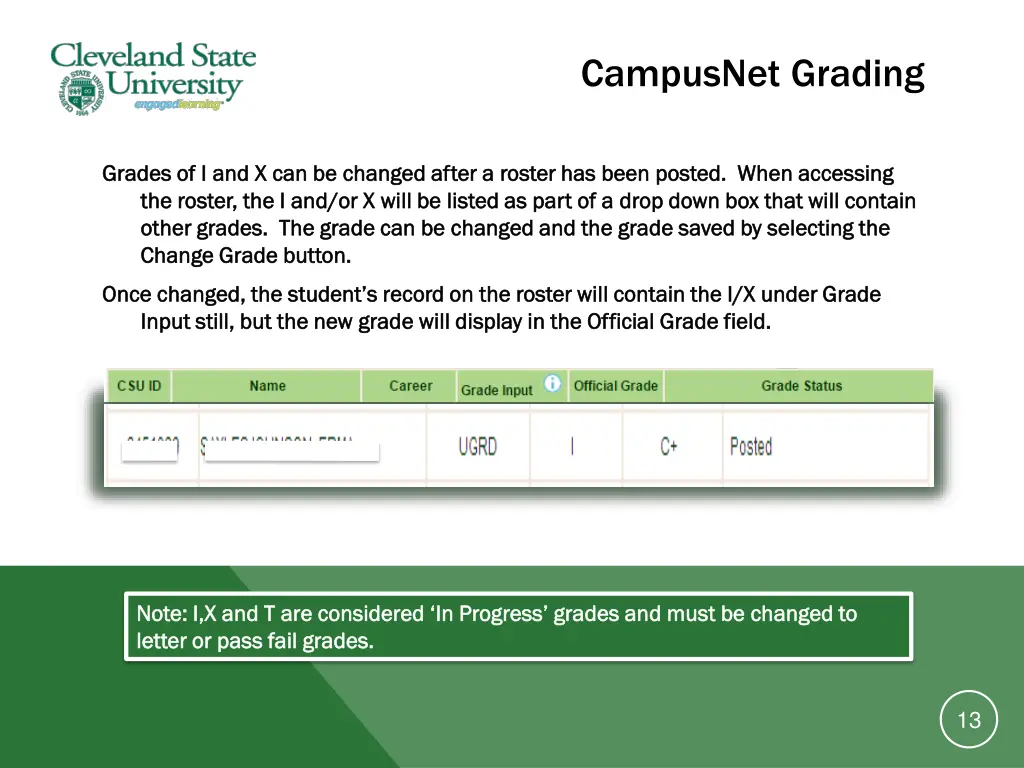 campusnet grading 11